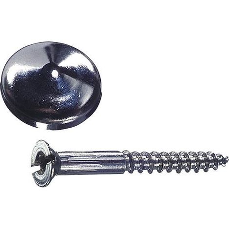 Vis a miroir, tête MS L 20 mm Emballage 4 pieces