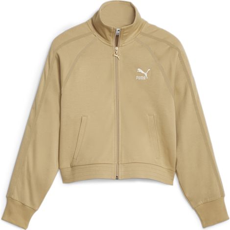 Puma T7 Damen-Sweatshirt beige 62146484 r S