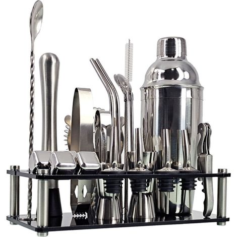 20 Piece Cocktail Kit, Professional Shaker, Bar Accessories with Acrylic Stand - (1/4)