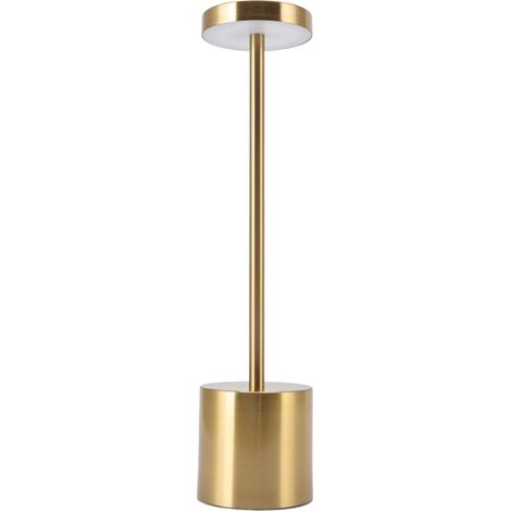 Lampe LED de Bureau Sans Fil à Batterie Rechargeable - Lampe de Table Tactile Dimmable - Design Iron avec 18650 Lithium 1800mAh