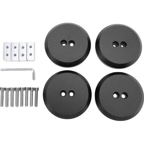Adaptateur de coussinet de levage en alliage d'aluminium, remplacement pour Boxster Cayman 944 964 993 996 997 911 1997-2021 noir (1/5)