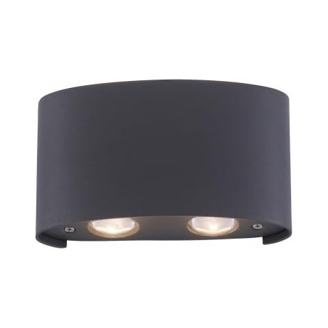 Applique extérieure anthracite LED intégrée 3W CARLO