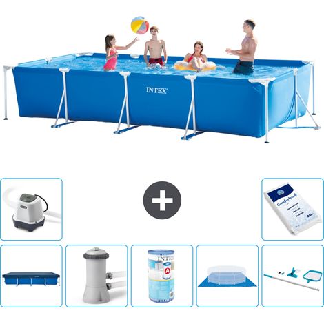 Intex Piscine Tubulaire Rectangulaire - 450x220x84 cm - 8-pièces  S40268 (1/5)