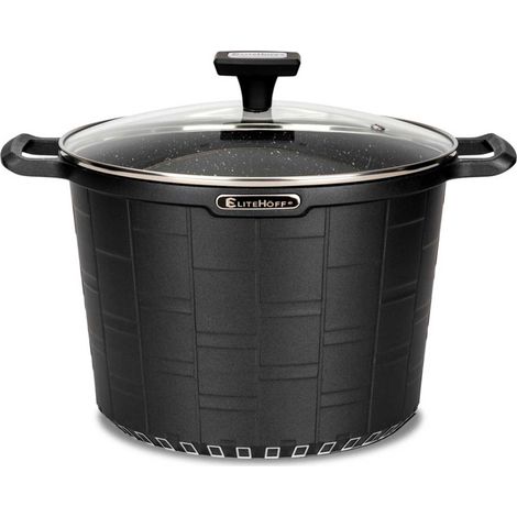 Granittopf mit Deckel 24 cm 6,5 l E-7032 (1/5)
