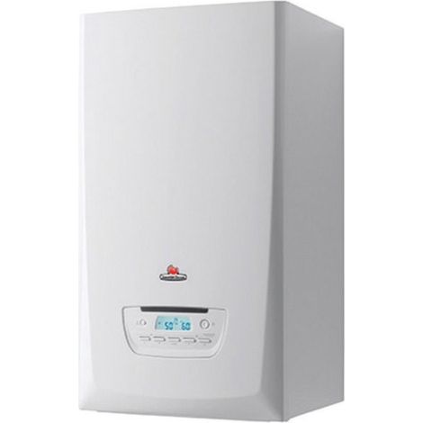 Saunier Duval – Chaudière gaz à condensation 24kW – Évacuation ventouse – Débit sanitaire 17l/min – Corps inox – Rendement 109.2% (1/3)