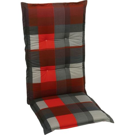 GO-DE Mittellehner-Auflage 110x50x8 cm rot Sitzkissen Sitzpolster Sitzauflage (1/3)