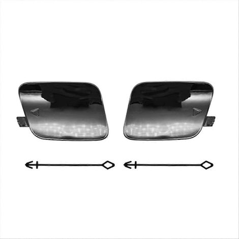 Cache-crochet de remorquage de pare-chocs arrière peint en noir pour BMW X5 F15 (1/5)
