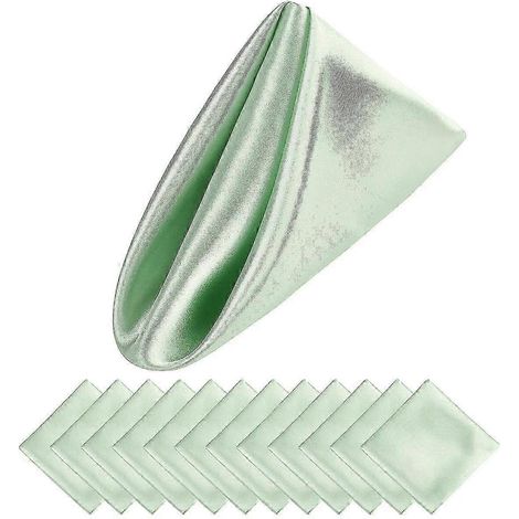 Serviettes de table carrées réutilisables Jikaixiang avec bordure en dentelle, idéales pour les événements en extérieur, mariages, fêtes, banquets, buffets et décoration intérieure. (1/5)