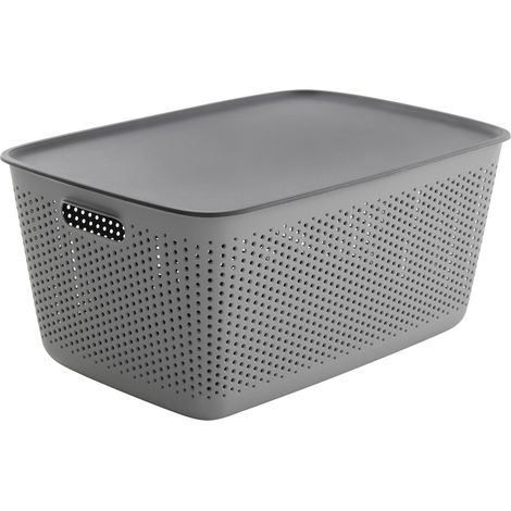 Mömax Wäschekorb Maja Grau ca. 45 l (1/4)