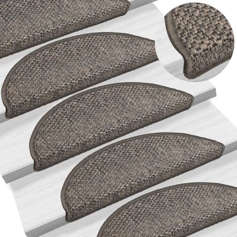 FIMEI Tapis d'escalier autocollants 15 pcs 56x20 cm Argenté (1/5)