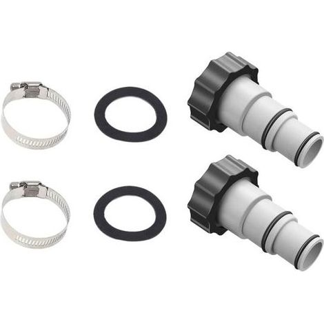 Adaptateur tuyau piscine 38 mm et 32 mm – Compatible pompes filtration 1500 à 4000 gallons/heure – Plastique résistant – Lot de 2 pièces (1/5)