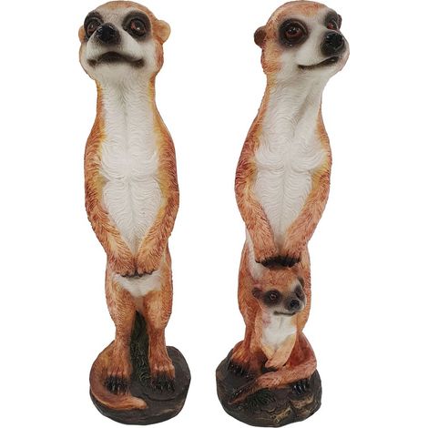 Dekofigur Erdmännchen 20 x 5,5 x 4,5 cm Gartenfiguren