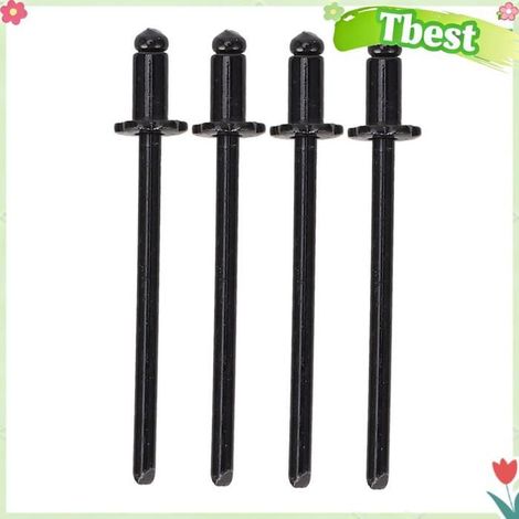 Tbest Rivets de rosette Rivets à Rosette en aluminium, haute résistance, antirouille, remplacement durable pour auto barre Noire (1/5)
