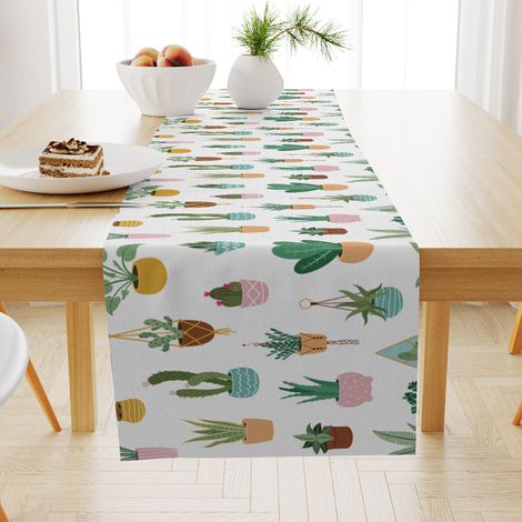 (33x183CM)Coureur de table en lin Pour l'extérieur, le balcon, l'intérieur et la décoration de fête (1/3)