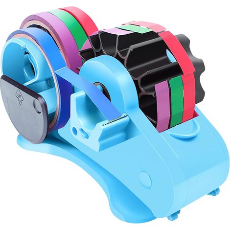 Support Automatique Pour Ruban Adhésif - Coupeur À Double Fonction 35 Mm - Compatible Ruban Jusqu'à 3,6 Cm De Largeur - ABS - 1 Pièce (1/5)