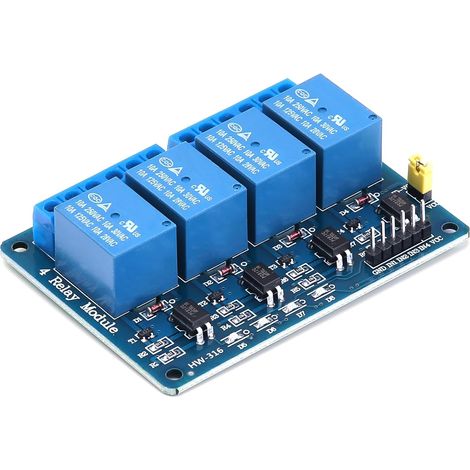 5V DC 230V Relaismodul, 4 Kanäle mit Optokoppler Für Raspberry Pi, Arduino und andere Entwicklungsplattformen (1/5)