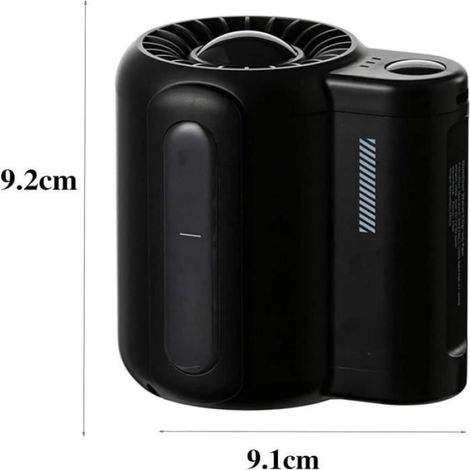 Cool Clip Fan Under Shirt,Cool Clip Outdoor Waist Fan,Portable Waist Clip Fan,Belt Fan Clip on Waist Portable Cooling Fan(Black). (1/4)