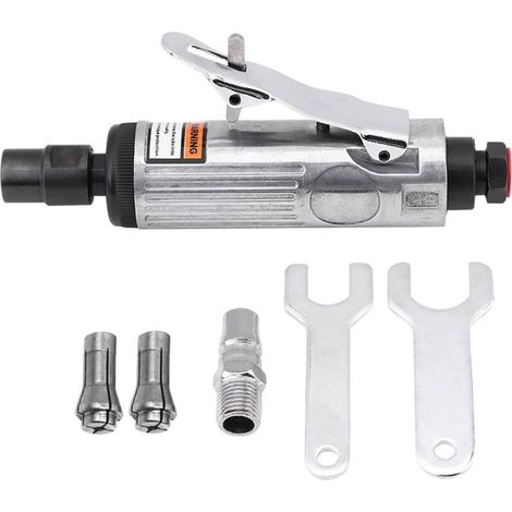 Meuleuse Pneumatique 1/4", Outil de Polissage à Air, 90PSI - Pratique pour Voiture et Gravure