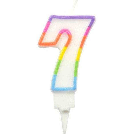 Bougie d'anniversaire chiffre 7