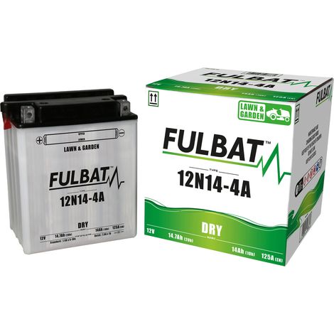 Batterie Fullbat FUL DRY - 12N14-4A (sèche, réparable, acide inclus)