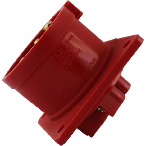 Spina dritta da incasso 16A 3P+N+T 380V IP67