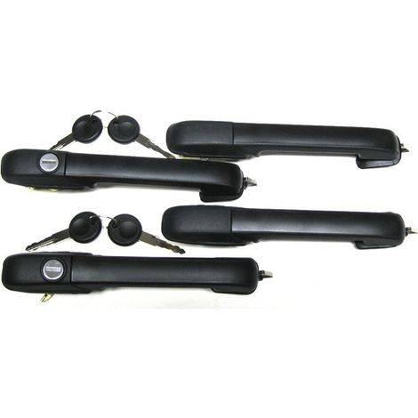 Manijas de puerta exteriores VW Golf II 83-92, juego de 4 piezas, TUNING como Golf III con llaves (1/2)