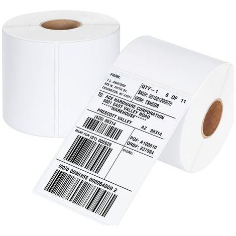 Packung mit 1000 wasserfesten und thermostatischen Versandetiketten, 100 mm x 150 mm – kompatibel mit den meisten Desktop-Thermodruckern (1/5)
