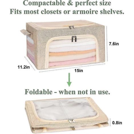 Sac de rangement pour pulls en cachemire 22 L, antimites, sans acide x
