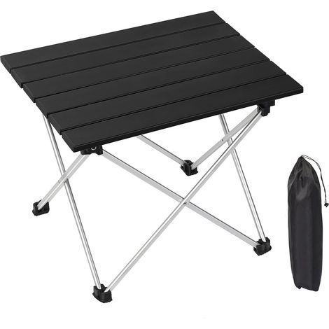 Table de Camping Pliable – Table Légère en Aluminium avec Sac de Transport pour Randonnée, Barbecue et Pique-Nique (1/5)