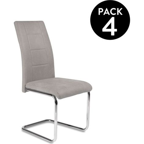 Pack 4 sillas de comedor San Gris Marengo San 44cm (ancho) x 100cm (alto) (1/5)