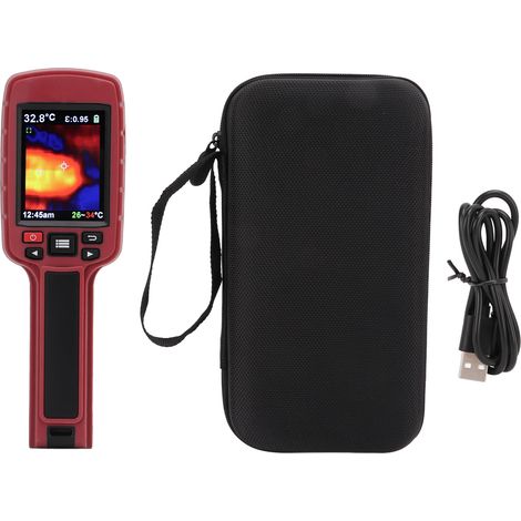 Caméra thermique infrarouge portable JD109, thermomètre visuel haute précision, plage de mesure 20°C à 500°C, outil de diagnostic thermique pour inspection électrique et maintenance. (1/5)