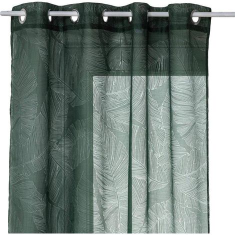 Atmosphera Devo tendaggi a velo decorativo verde cedro 140x240 cm (1/3)