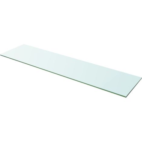 Panneau pour étagère Verre transparent 100x25 (1/2)