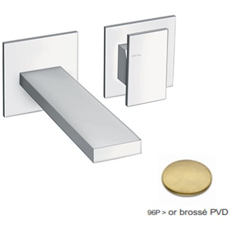 Façade Mitigeur Lavabo Murale Tabula Or Brossé - CRISTINA ONDYNA TA25796P (1/2)