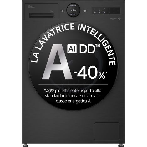 Lave linge LG F4X7013TBB noir 13 kg 1400 tours