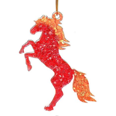 Golden Flaming Horse Festival Ornament (1/5)