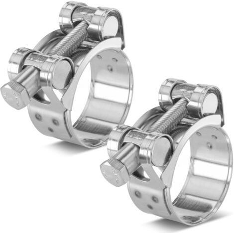 Lot de 2 colliers de serrage en T en acier inoxydable, plage de serrage : 32-35 mm, largeur : 18 mm (1/3)