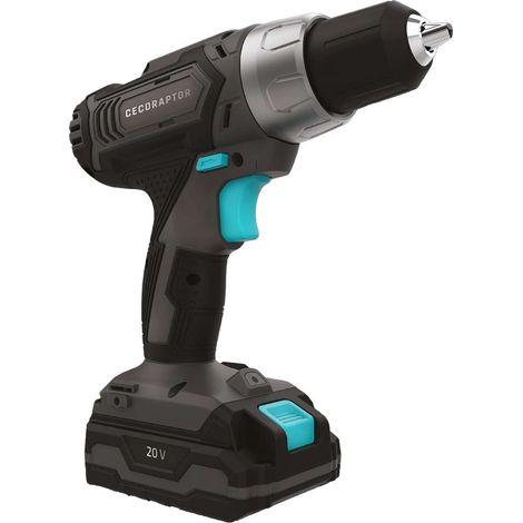 Perceuse à Batterie Cecotec CecoRaptor Perfect Drill, 20V et 2000 mAh, Vitesse de 1550 tr/min, Couple Maximum 46 Nm, 25+1 Positions (1/4)