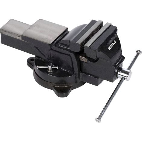 Morsa de acero 125 mm con base giratoria 360° Kreator