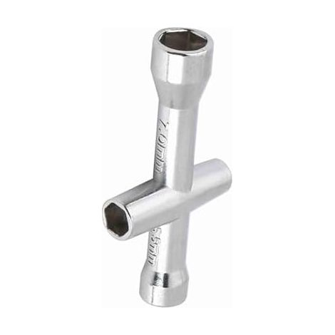 Outils de Roues Voiture RC, Modèle Multifonctionnel Clés Croisées Manchon en Aluminium pour Vis et écrou M2 M2.5 M3 M4 - (1/5)