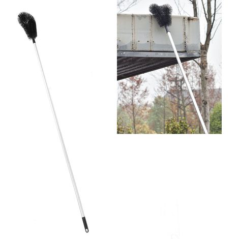 Nettoyeur de Gouttière Électrique, Gutter Pro, Long Reach Brush, avec 9 Pôles d'Extension et Brosse en PET pour Éliminer Débris et Nettoyer Toitures, Polyvalent et Résistant (1/5)