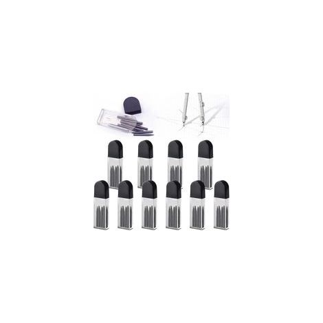 Mine de Compas, Recharge pour Compas, 100 Pièce Recharges de Mine pour Compas, 2mm Recharge Boussole, Mine Compas Professionnel, Mines de Rechange pour Compas 2B H619 (1/5)