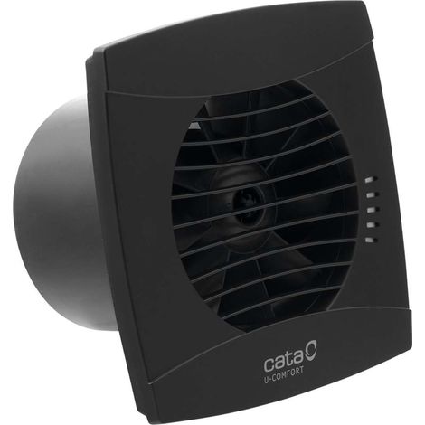 Sapho Cata UC - Badventilator axial UC-10 T, mit Timer, 8 W, Rohr 100 mm, schwarz 01202100 (1/2)