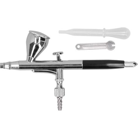 Kit de pistolet à peinture Airbrush G1/8, ensemble pour maquettes, impressions et décoration intérieure, noir (1/5)
