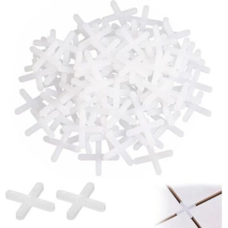 500 Pièces Entretoises de Carrelage, 3mm Blanc Croisillons, Croix Tile, Croisillons pour carrelage, Croisillons de Carrelage, pour les Carreaux de Mur et de Sol (1/4)