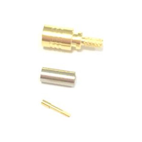 Connecteur coaxial RS PRO Femelle Droit, raccordement A sertir 50O Montage sur câble ( Prix pour 1 )