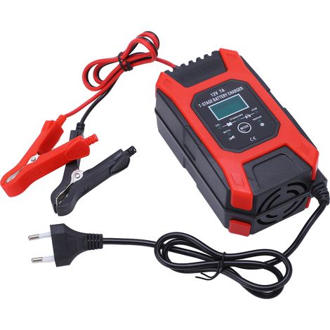 Smart Battery Charger 7 Stage Repair 12V 7A Car Automotive Tools Equipment AC100‑240V EU Plug (1/5)
