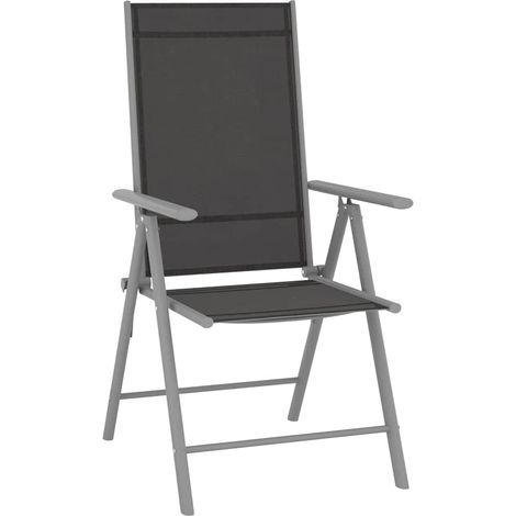 Maison Exclusive - 9-tlg. Garten-Lounge-Set Schwarz und Silbern