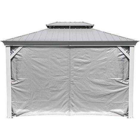 Sojag Rideaux avec clips pour pavillon Messina 1216 Rideaux avec clips Taupe