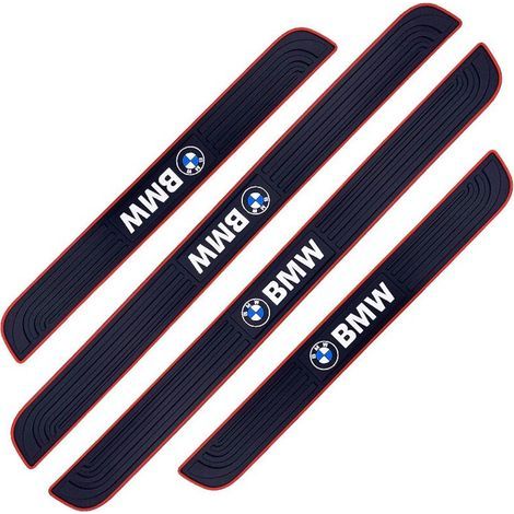 Barre De Seuil De Porte - Caoutchouc Souple PVC - Universel Pour Voiture Camion SUV - Lot De 4 (1/5)